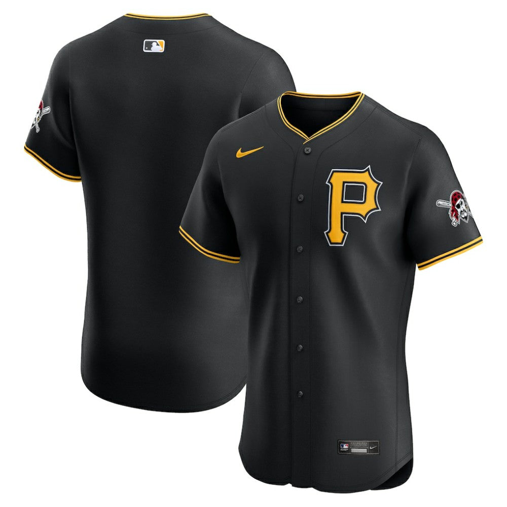 Pittsburgh Pirates Nike Alternate Vapor Premier Elite Patch Jersey - Black - Nike on Sale
