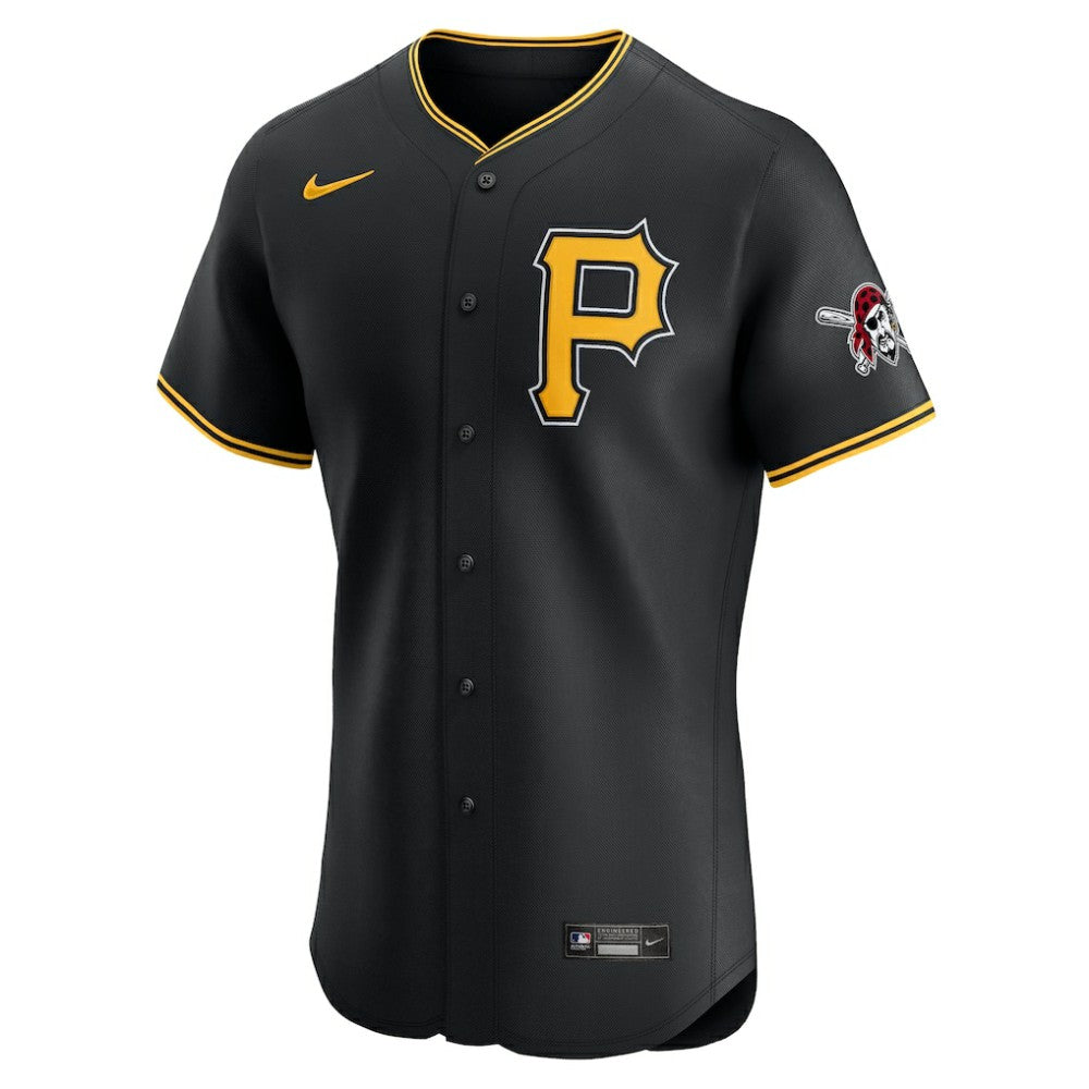 Pittsburgh Pirates Nike Alternate Vapor Premier Elite Patch Jersey - Black - Nike on Sale