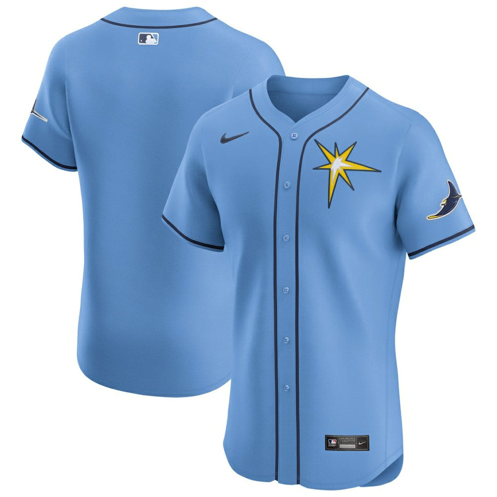 Tampa Bay Rays Nike Alternate Vapor Premier Elite Patch Jersey - Light Blue - Nike on Sale