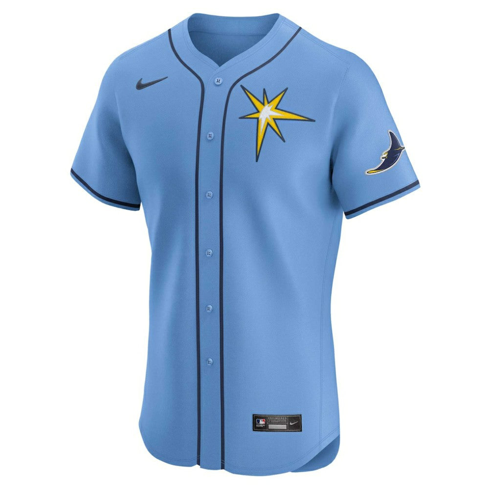 Tampa Bay Rays Nike Alternate Vapor Premier Elite Patch Jersey - Light Blue - Nike on Sale