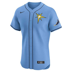 Tampa Bay Rays Nike Alternate Vapor Premier Elite Patch Jersey - Light Blue - Nike on Sale