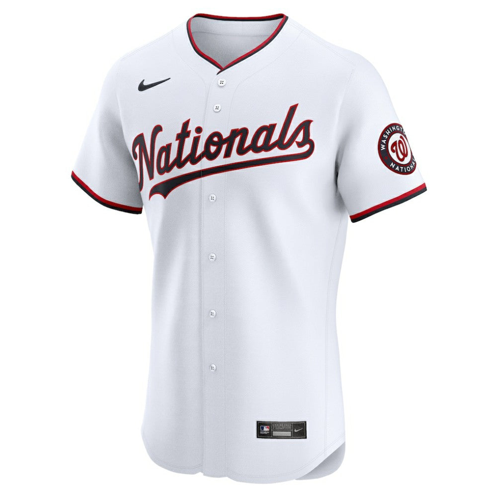 Washington Nationals Nike Home Elite Jersey - White - Nike Discount