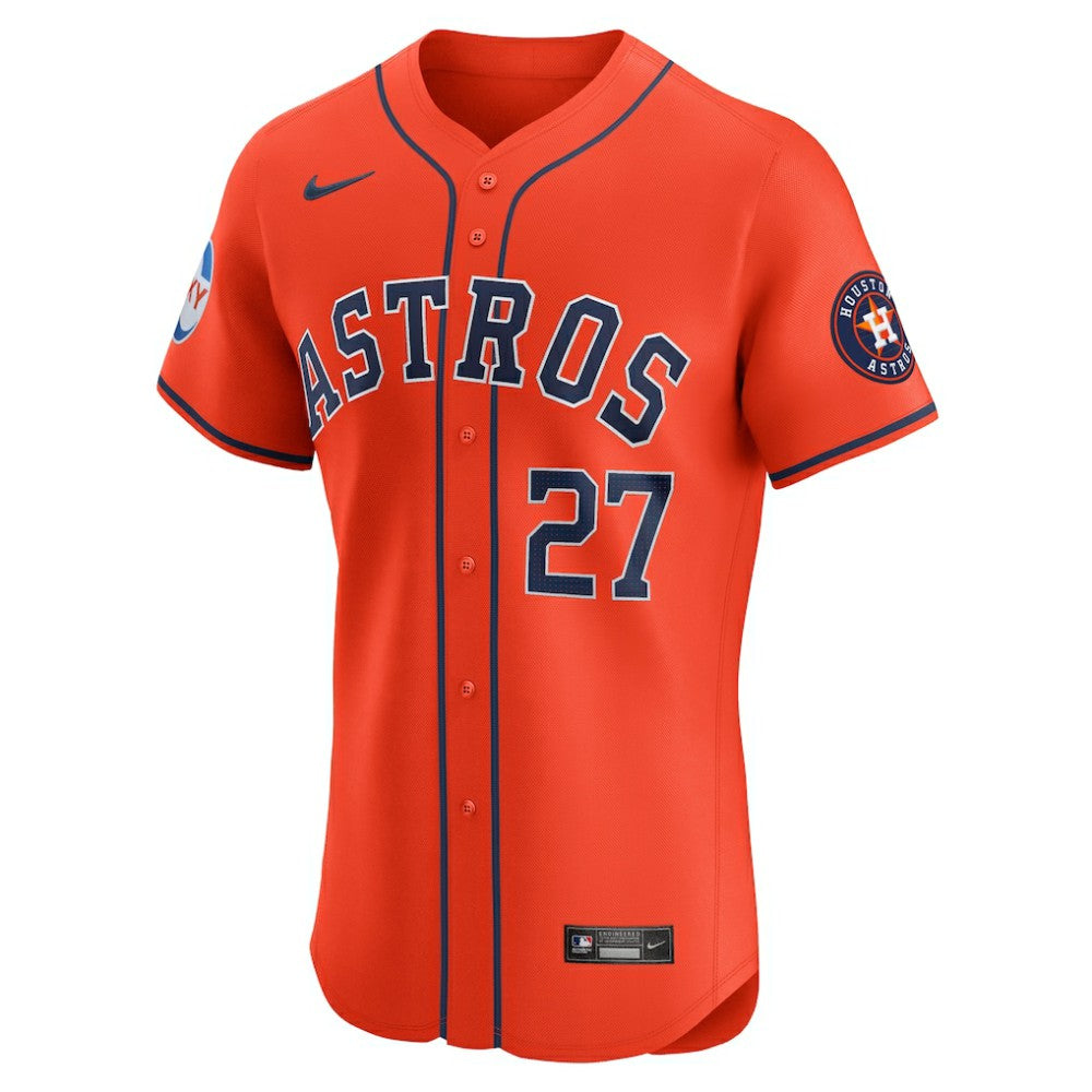 Jose Altuve Houston Astros Nike Alternate Elite Sponsor Patch Player Jersey - Orange - Nike Sale