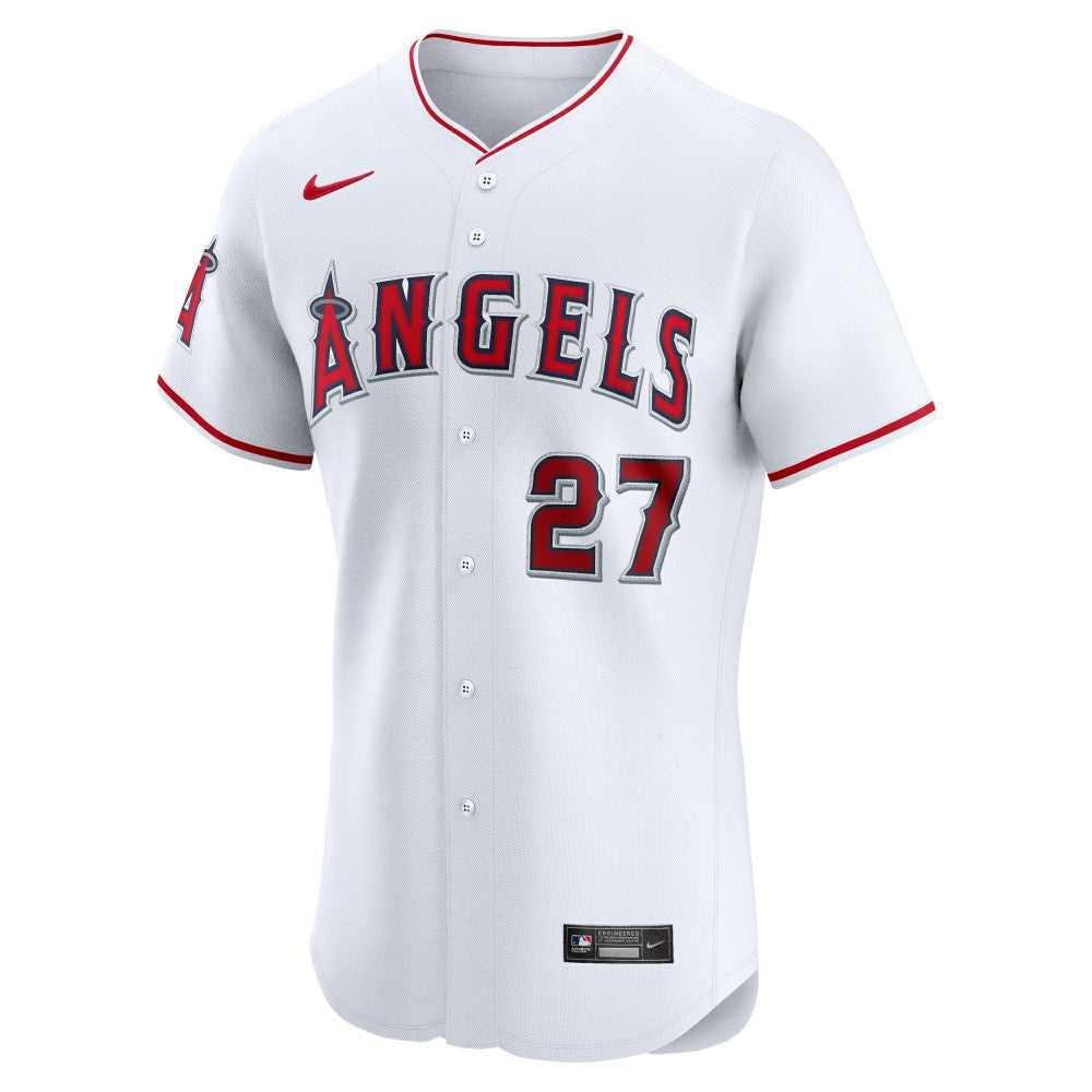 Mike Trout Los Angeles Angels Nike Home Elite Player Jersey - White - Nike Online