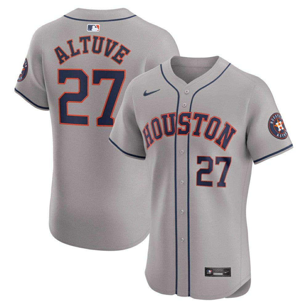 Jose Altuve Houston Astros Nike Road Elite Player Jersey - Gray - Nike Discount