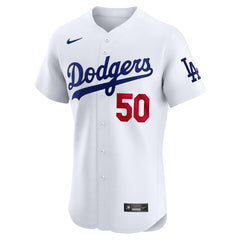 Mookie Betts Los Angeles Dodgers Nike Home Elite Jersey - White - Nike Online