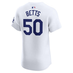 Mookie Betts Los Angeles Dodgers Nike Home Elite Jersey - White - Nike Online
