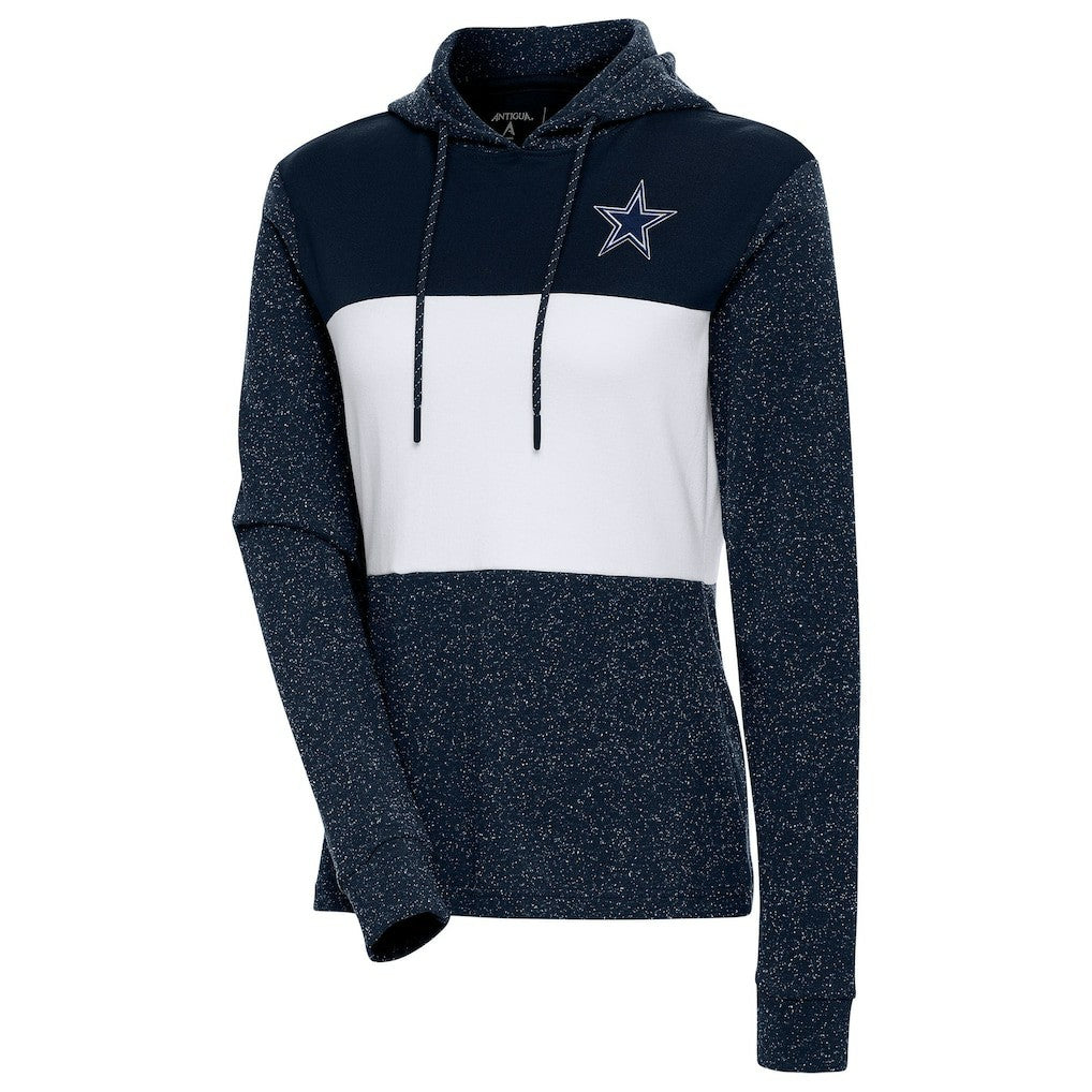 Dallas Cowboys Antigua Women's Wicket Pullover Hoodie Navy