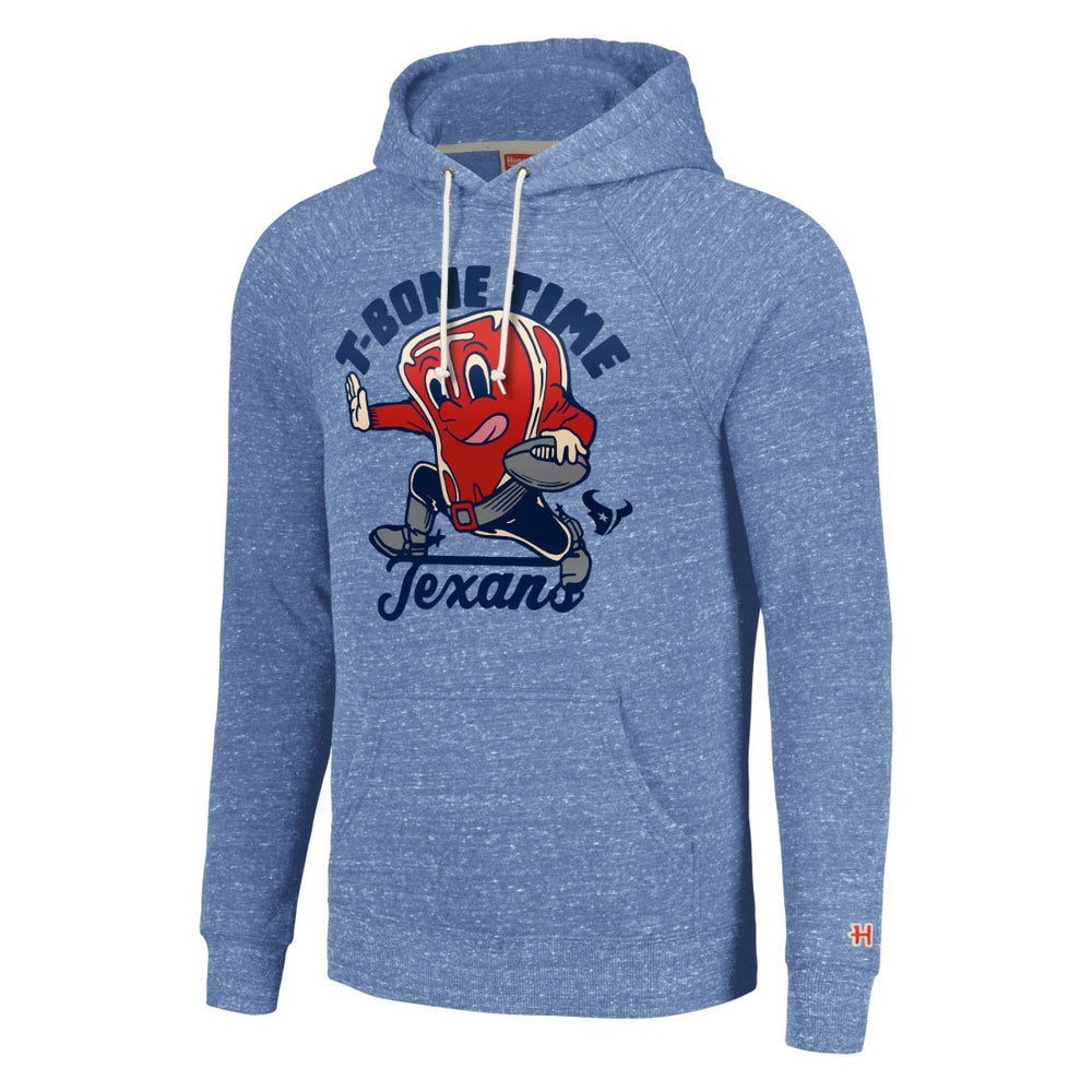 Houston Texans Homage Unisex NFL x Guy Fieri’s Flavortown Tri-Blend Pullover Hoodie Light Blue