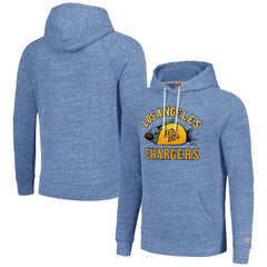 Los Angeles Chargers Homage Unisex NFL x Guy Fieri’s Flavortown Tri-Blend Pullover Hoodie Light Blue