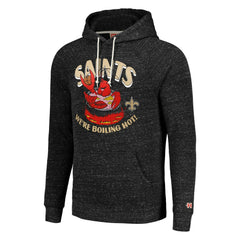 New Orleans Saints Homage Unisex NFL x Guy Fieri’s Flavortown Tri-Blend Pullover Hoodie Charcoal