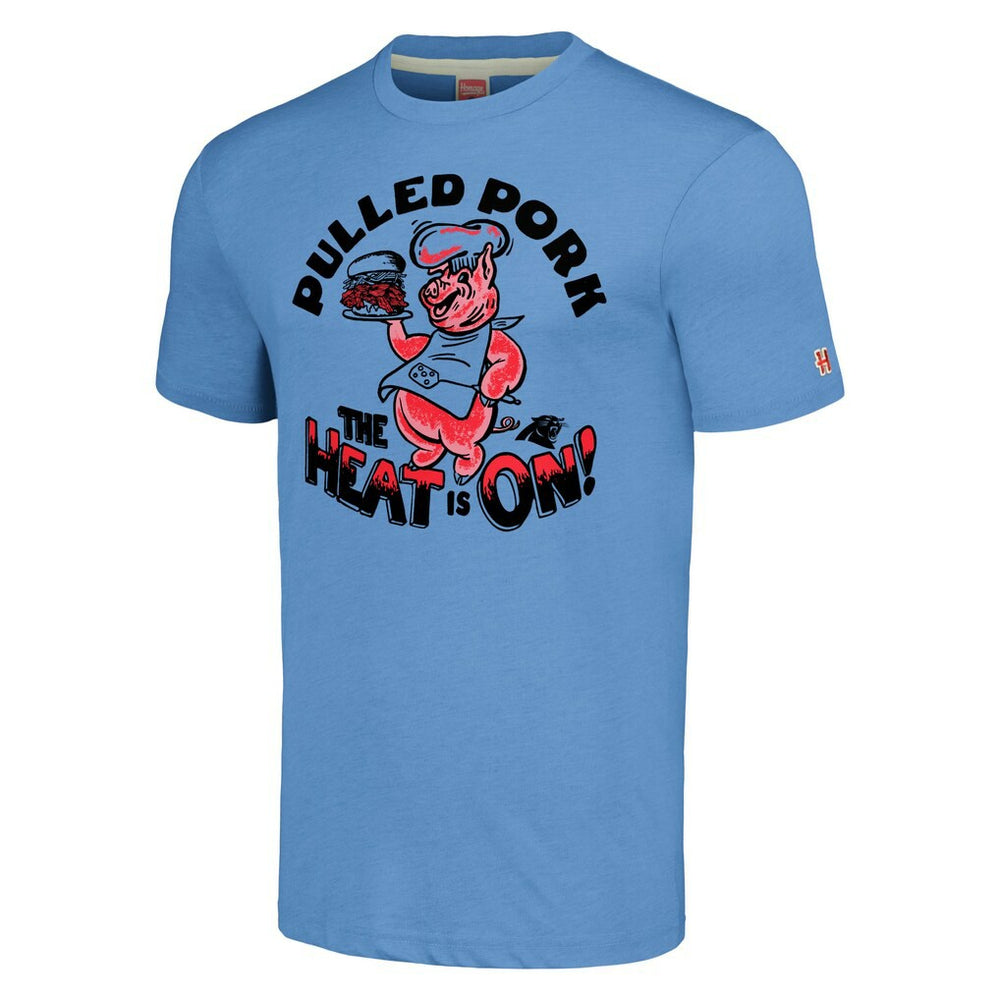 Carolina Panthers Homage Unisex NFL x Guy Fieri’s Flavortown Tri-Blend T-Shirt Light Blue