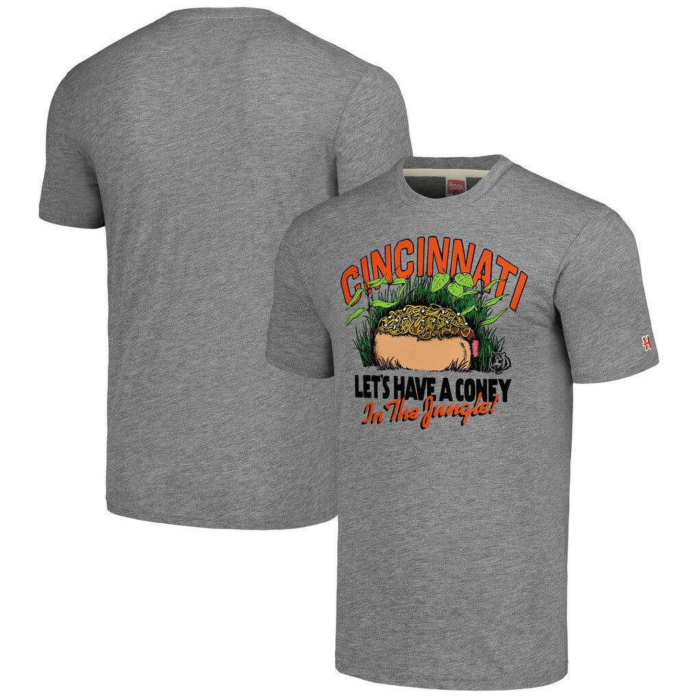 Cincinnati Bengals Homage Unisex NFL x Guy Fieri’s Flavortown Tri-Blend T-Shirt Gray