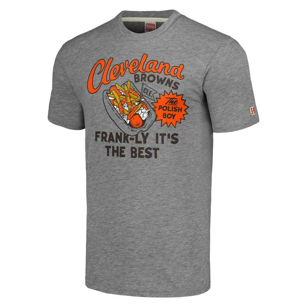 Cleveland Browns Homage Unisex NFL x Guy Fieri’s Flavortown Tri-Blend T-Shirt Gray