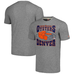 Denver Broncos Homage Unisex NFL x Guy Fieri’s Flavortown Tri-Blend T-Shirt Gray