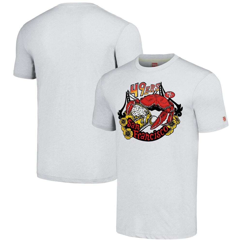 San Francisco 49ers Homage Unisex NFL x Guy Fieri’s Flavortown Tri-Blend T-Shirt Ash
