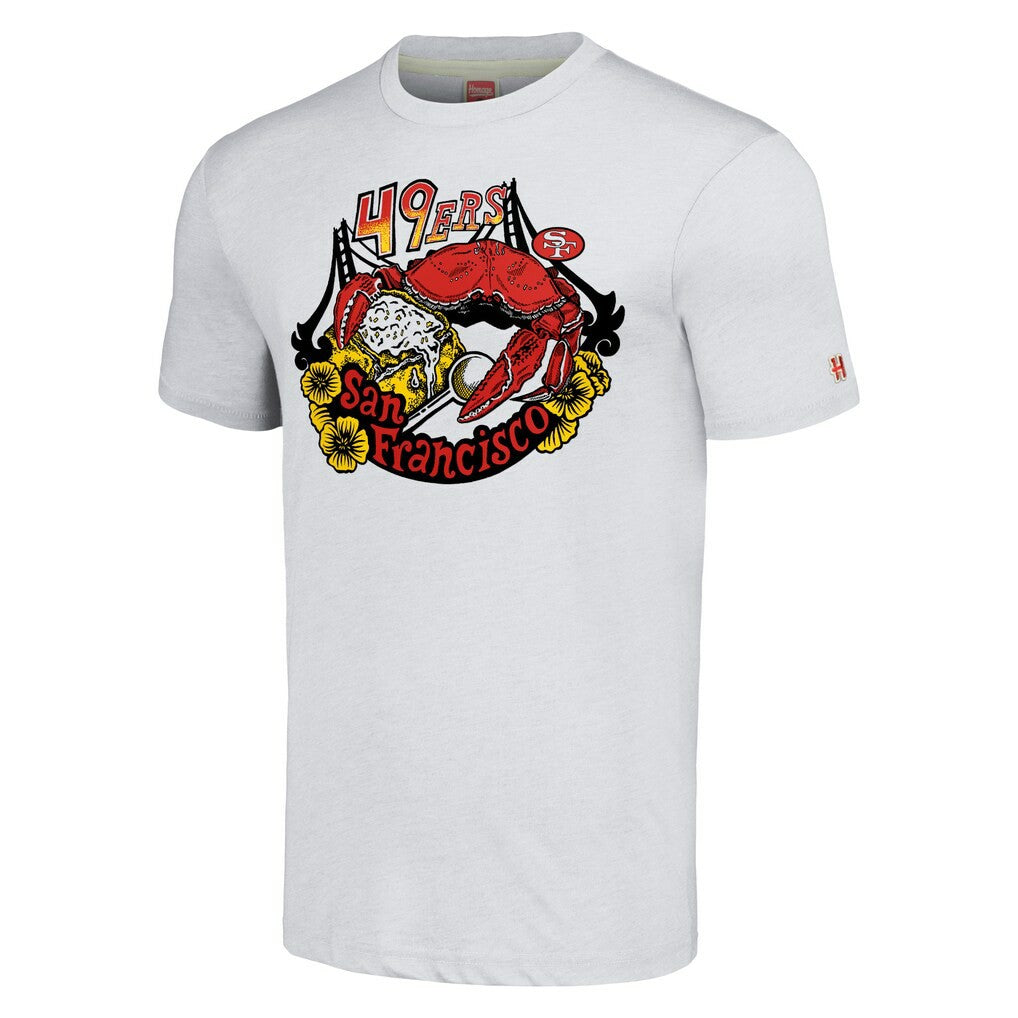 San Francisco 49ers Homage Unisex NFL x Guy Fieri’s Flavortown Tri-Blend T-Shirt Ash
