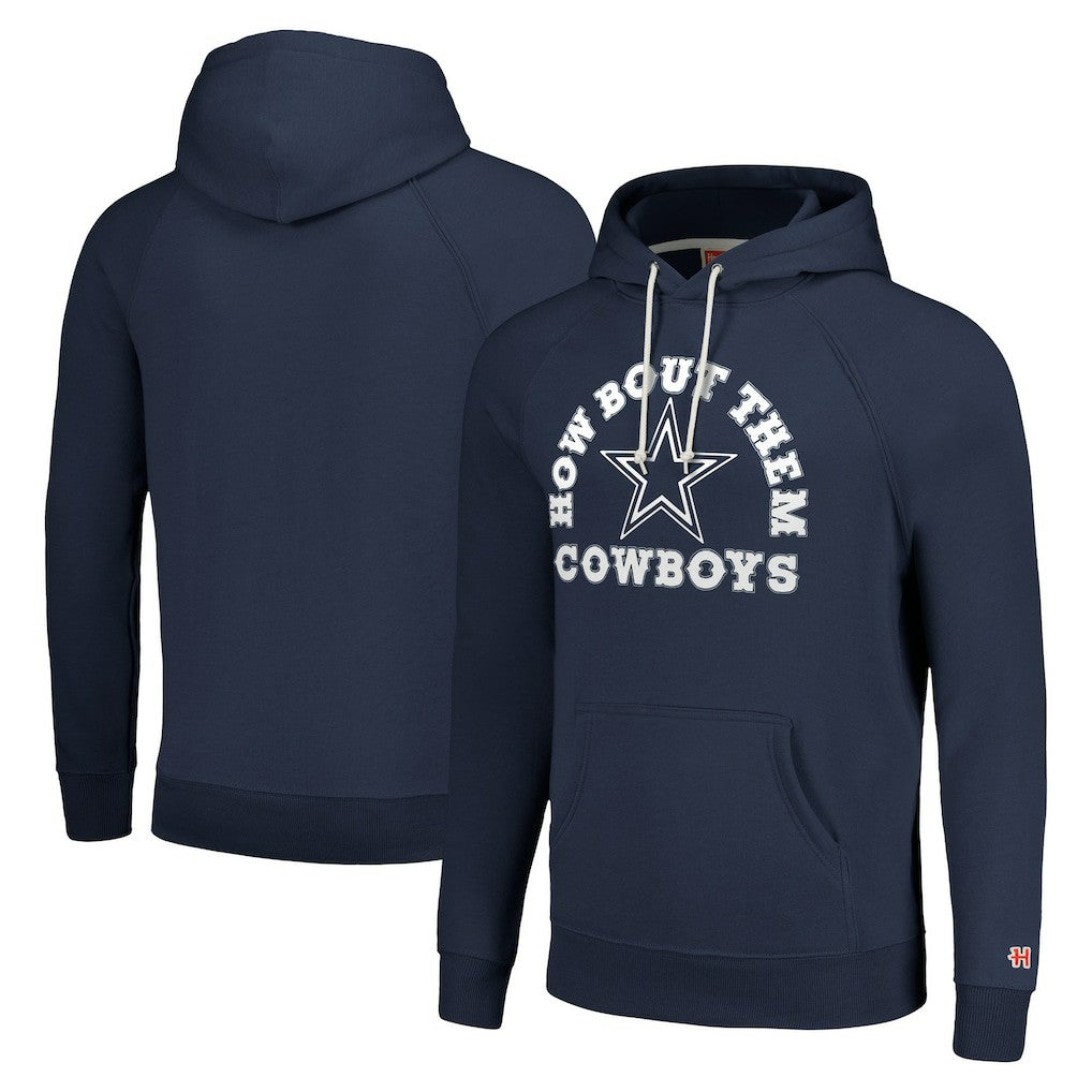 Dallas Cowboys Homage Unisex Hyperlocal Raglan Pullover Hoodie Navy