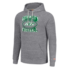 New York Jets Homage Unisex Hyperlocal Raglan Pullover Hoodie Gray