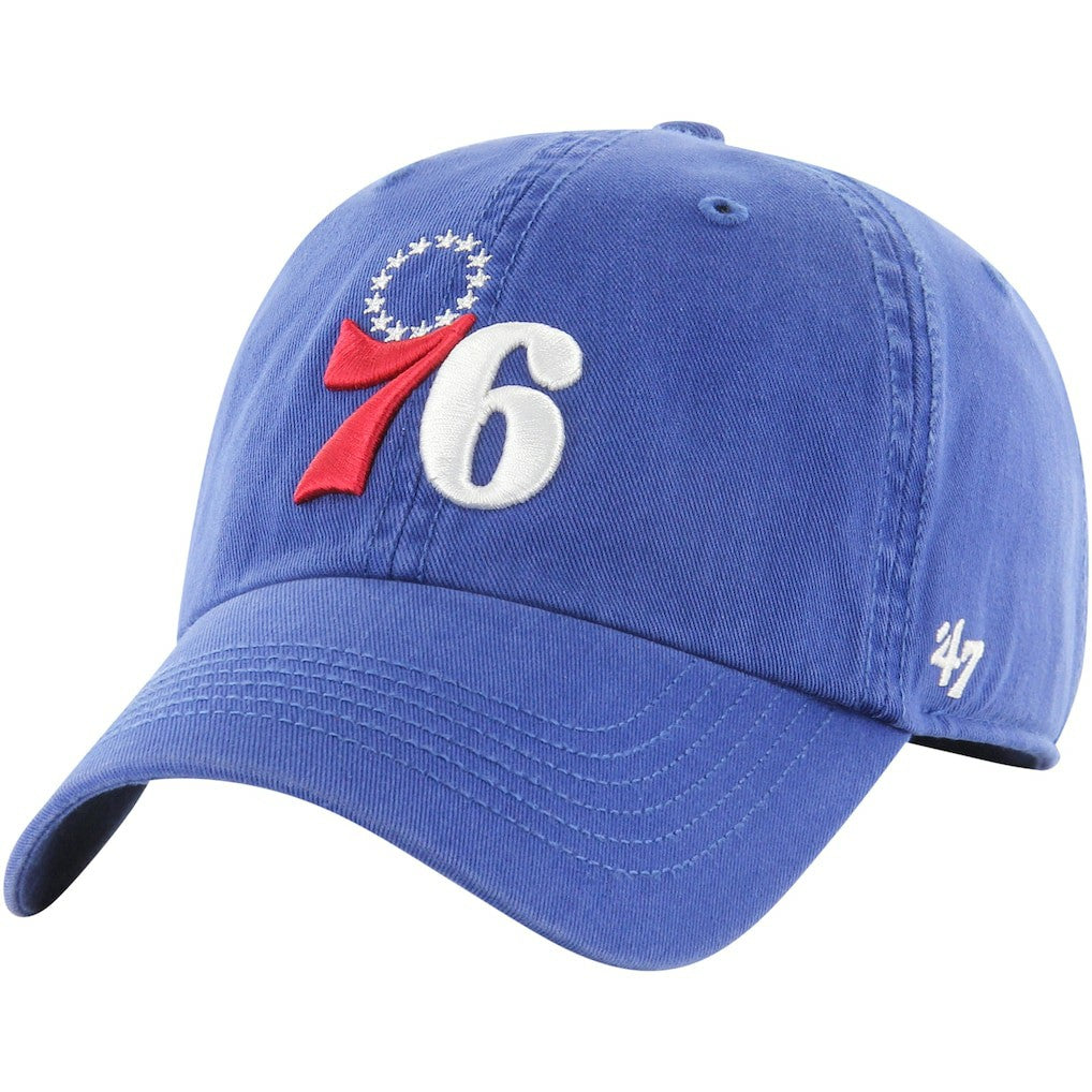 Philadelphia 76ers '47 Alternate Logo Classic Franchise Fitted Hat Royal | 47 brand