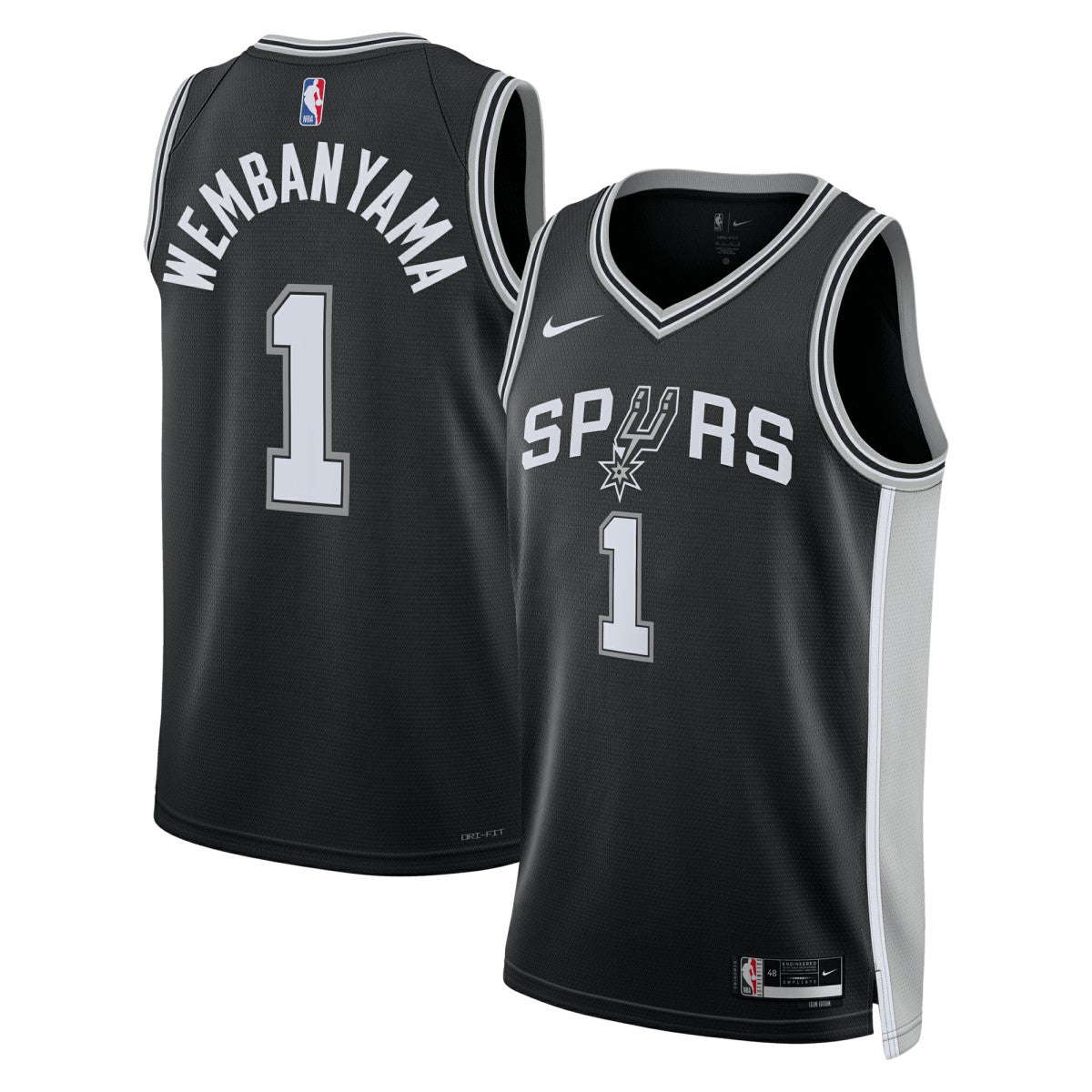 Victor Wembanyama San Antonio Spurs Unisex 2023 NBA Draft First Round Pick Swingman Jersey Icon Edition Black | Nike online