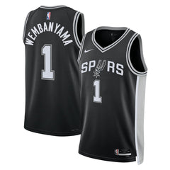 Victor Wembanyama San Antonio Spurs Unisex 2023 NBA Draft First Round Pick Swingman Jersey Icon Edition Black | Nike online