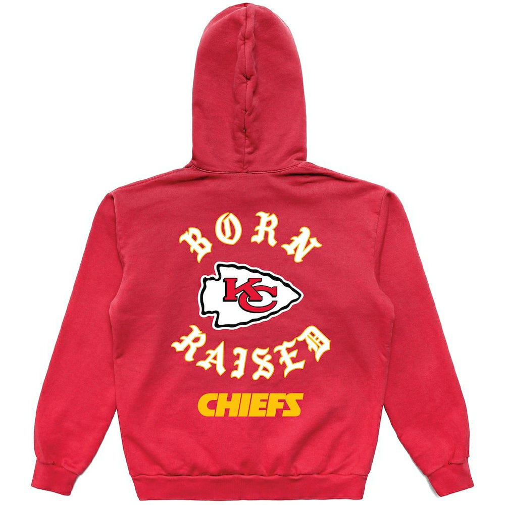 Kansas City Chiefs Born x Raised Unisex Pullover Hoodie Red