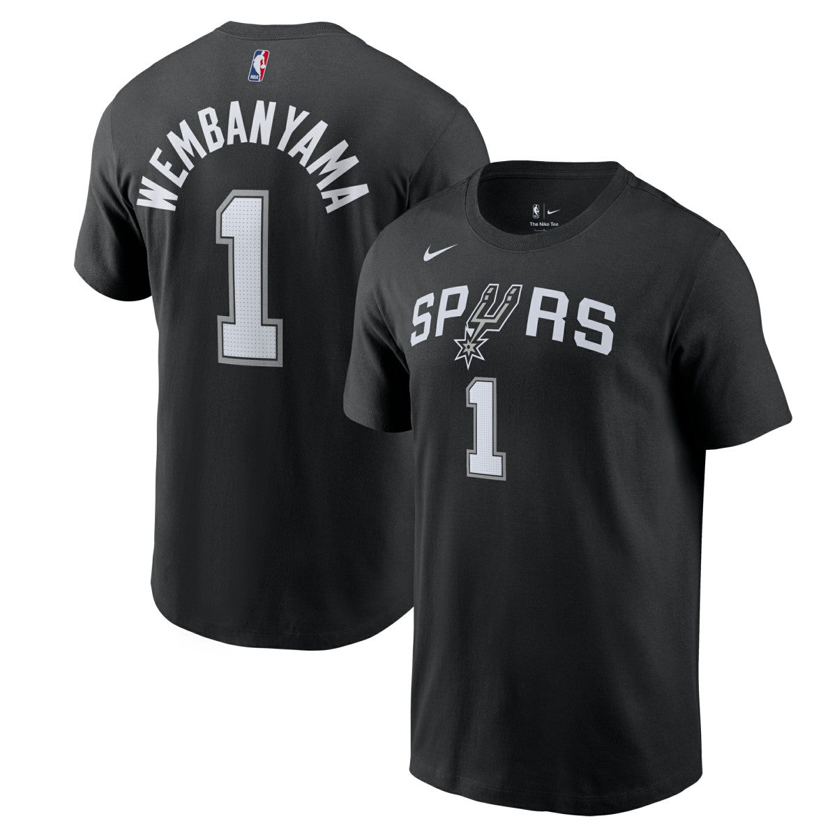 Victor Wembanyama San Antonio Spurs Icon 2022/23 Name & Number T-Shirt Black | Nike Near Me