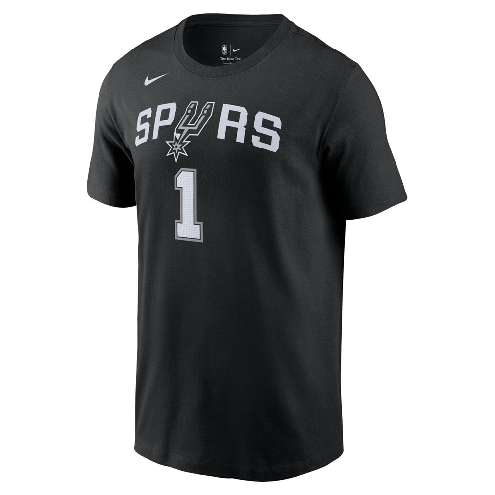 Victor Wembanyama San Antonio Spurs Icon 2022/23 Name & Number T-Shirt Black | Nike Near Me