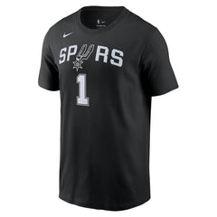 Victor Wembanyama San Antonio Spurs Icon 2022/23 Name & Number T-Shirt Black | Nike Near Me