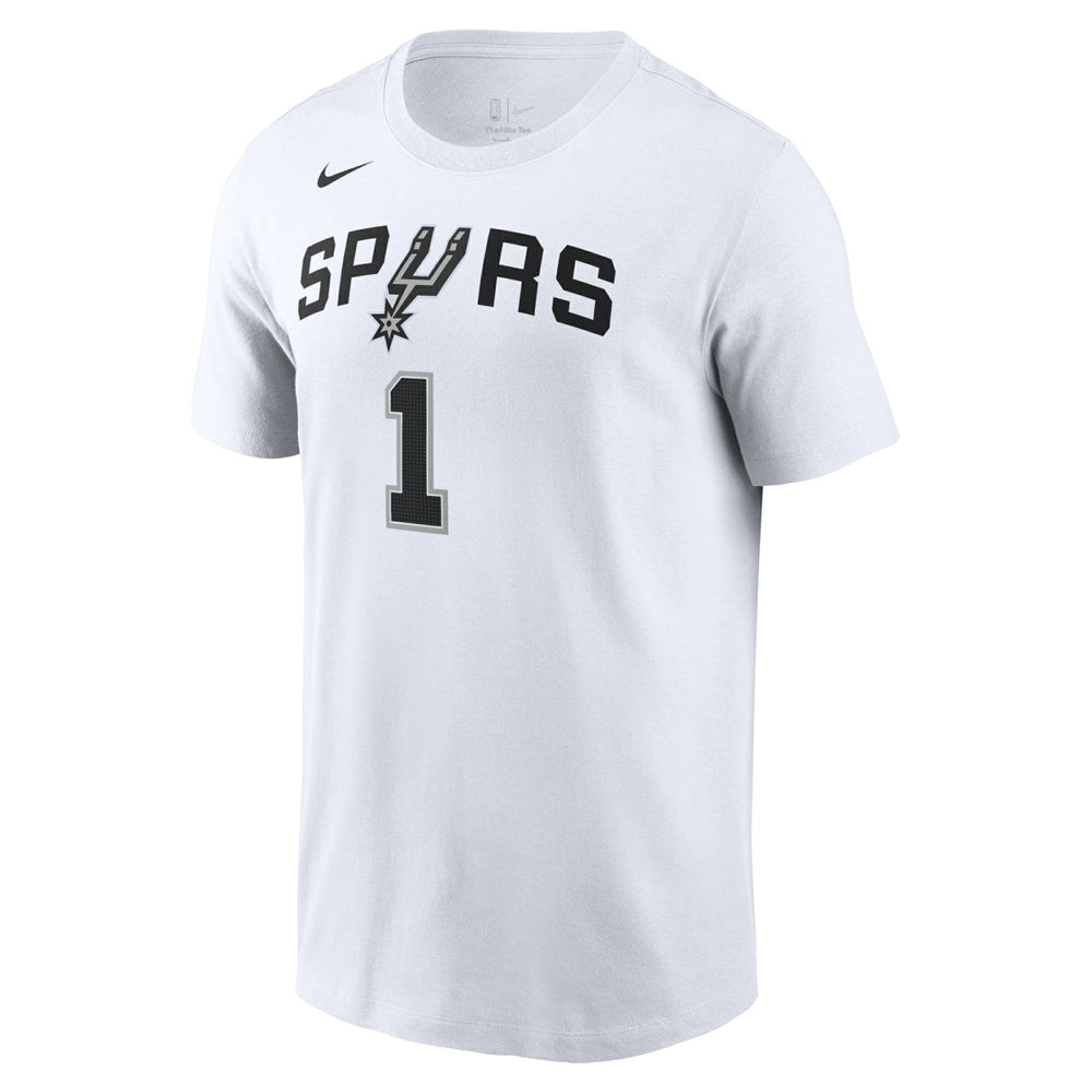 Victor Wembanyama San Antonio Spurs Icon 2022/23 Name & Number T-Shirt White | Nike for sale