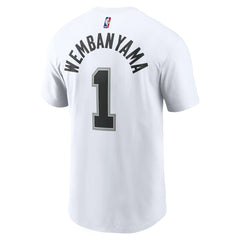 Victor Wembanyama San Antonio Spurs Icon 2022/23 Name & Number T-Shirt White | Nike for sale