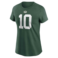 Nike Jordan Love Green Bay Packers Women's Player Name & Number T-Shirt Green