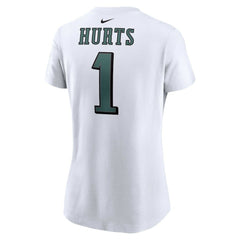 Nike Jalen Hurts Philadelphia Eagles Women's Player Name & Number T-Shirt White