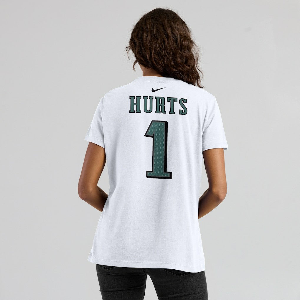 Nike Jalen Hurts Philadelphia Eagles Women's Player Name & Number T-Shirt White