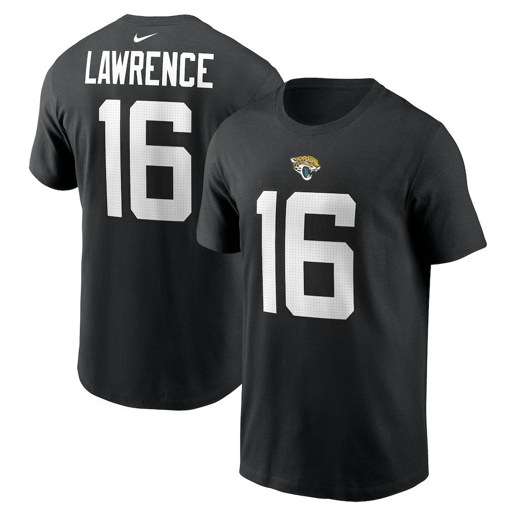 Nike Trevor Lawrence Jacksonville Jaguars Player Name & Number T-Shirt Black