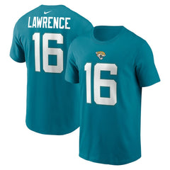 Nike Trevor Lawrence Jacksonville Jaguars Player Name & Number T-Shirt Teal