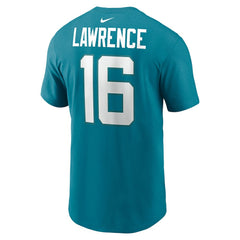 Nike Trevor Lawrence Jacksonville Jaguars Player Name & Number T-Shirt Teal