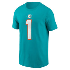 Nike Tua Tagovailoa Miami Dolphins Player Name & Number T-Shirt Aqua