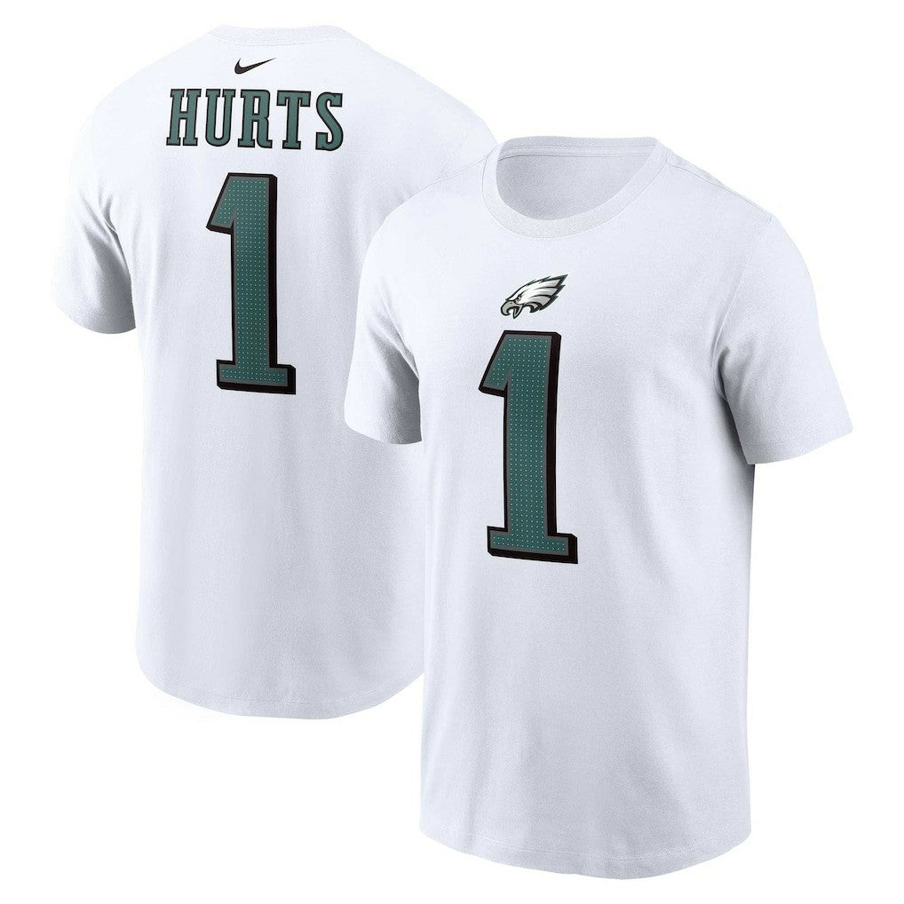 Nike Jalen Hurts Philadelphia Eagles Player Name & Number T-Shirt White