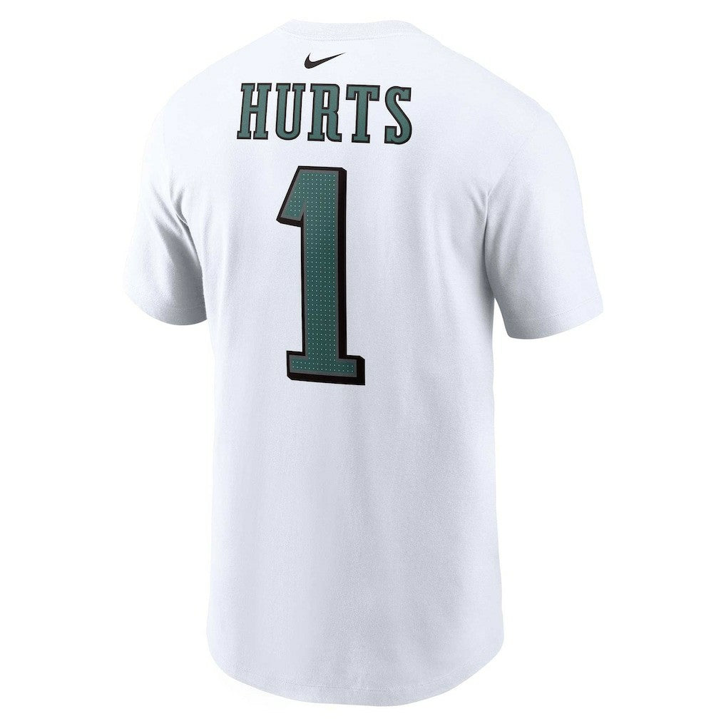 Nike Jalen Hurts Philadelphia Eagles Player Name & Number T-Shirt White