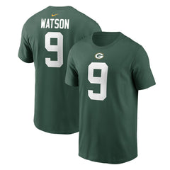 Nike Christian Watson Green Bay Packers Player Name & Number T-Shirt Green