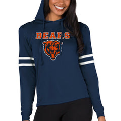Chicago Bears Concepts Sport Women's Marathon Lightweight Lounge Pullover Hoodie Navy