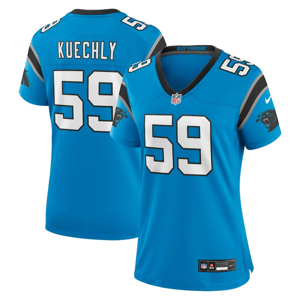Nike Luke Kuechly Carolina Panthers Women's Retired Player Game Jersey Blue