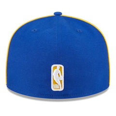 Golden State Warriors Piped & Flocked 59Fifty Fitted Hat Royal | New Era Lifestyle