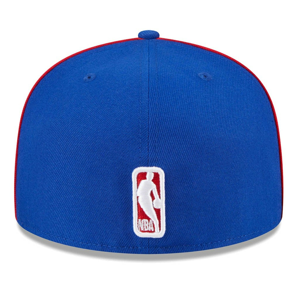Philadelphia 76ers Piped & Flocked 59Fifty Fitted Hat Royal | New Era US