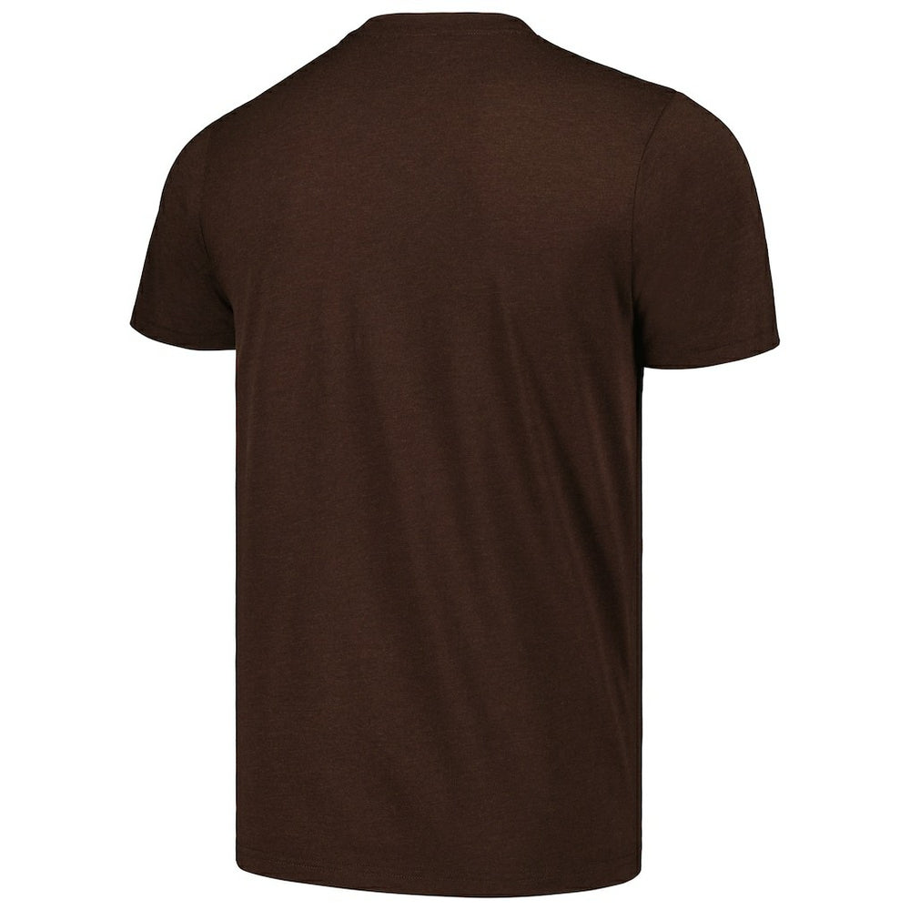 Myles Garrett Cleveland Browns Homage Unisex Caricature Player Tri-Blend T-Shirt Heathered Brown