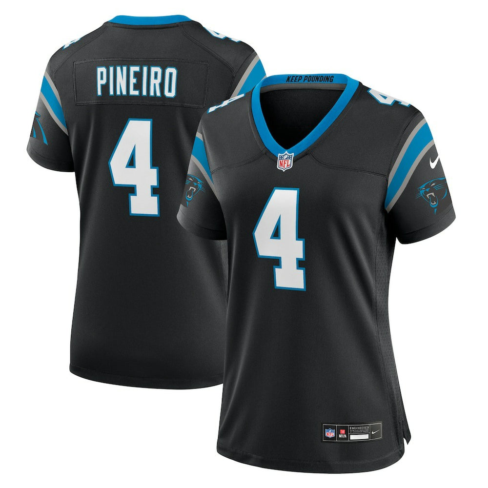 Nike Eddy Pineiro Carolina Panthers Women's Team Game Jersey Black