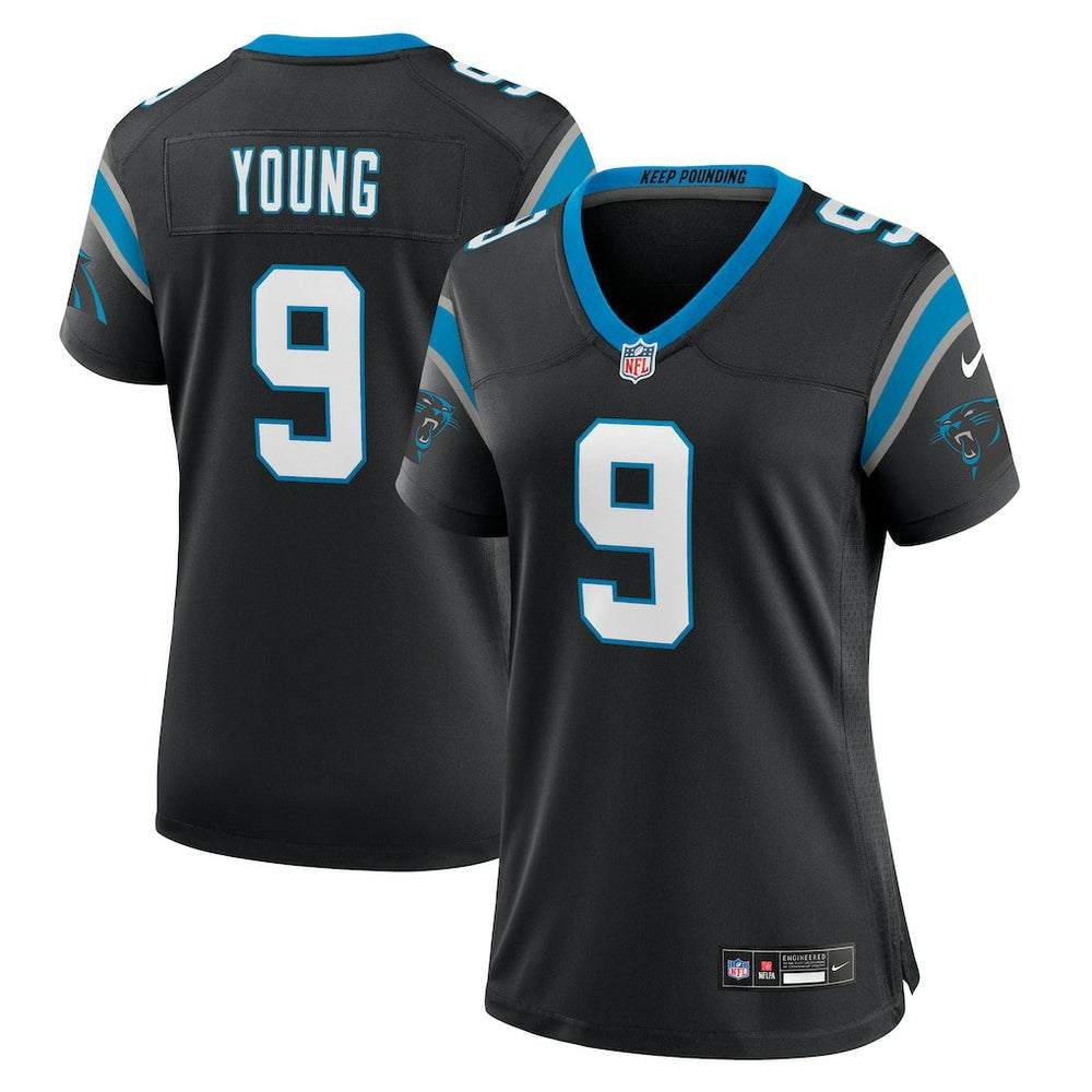 Nike Bryce Young Carolina Panthers Women's Team Game Jersey Black