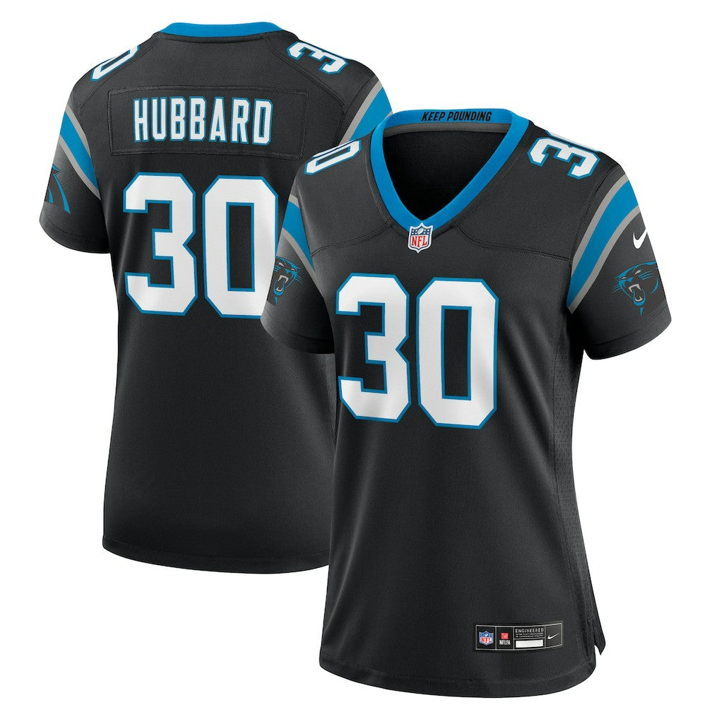 Nike Chuba Hubbard Carolina Panthers Women's Team Game Jersey Black